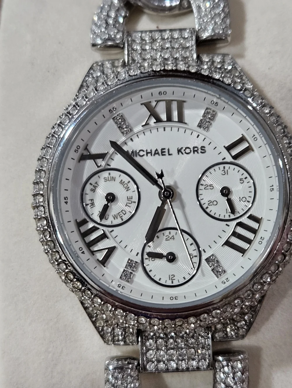 Michael Kors Camille Watch. New. Needs Battery - Picture 7 of 7